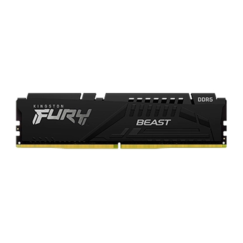 memoria ramm ddr5 8G kingston Memoria DIMM Kingston FURY Beast 8GB DDR5-6000MT/s PC5-48000, 1Rx16, CL36, 1.35V, 288-Pin - Imagen 1