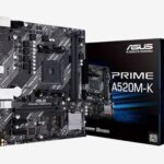 Motherboard ASUS PRIME A520M-K, Chipset AMD A520, Socket AMD AM4, Micro ATX