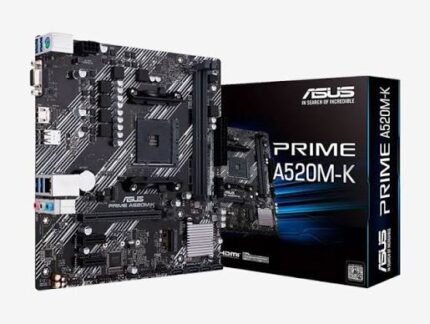 Motherboard ASUS PRIME A520M-K, Chipset AMD A520, Socket AMD AM4, Micro ATX