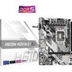 PLACA MADRE ASROCK H610M-HDV/M.2+D5, DDR5, LGA 1700 (P.N.: H610-HDV/M.2+D5