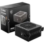 Fuente de alimentación MSI MAG A650BN, 650W, 80 PLUS Bronze Certified, Formato ATX.
