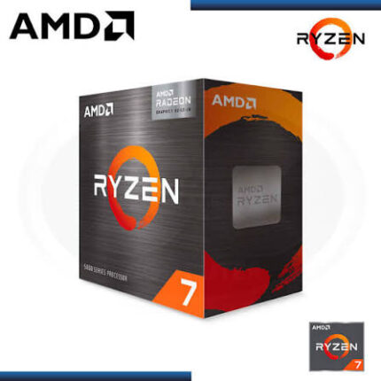 PROCESADOR AMD RYZEN 7 5700G 3.8GHZ HASTA 4.6GHZ 20MB (100-100000263BOX) AM4, 8 NUCLEOS, RADEON GRAPHICS